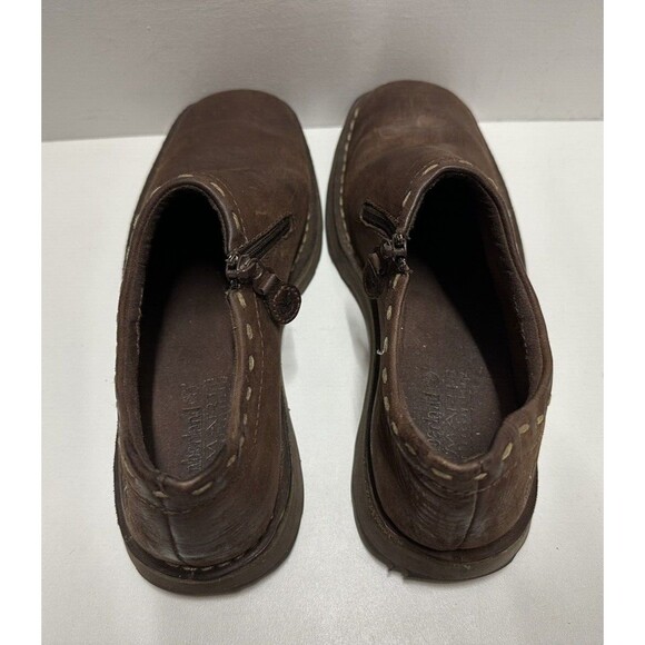 Timberland men size 8.5 M casual brown leather shoes with zip main image 11